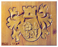 Wappen in Möbeltür